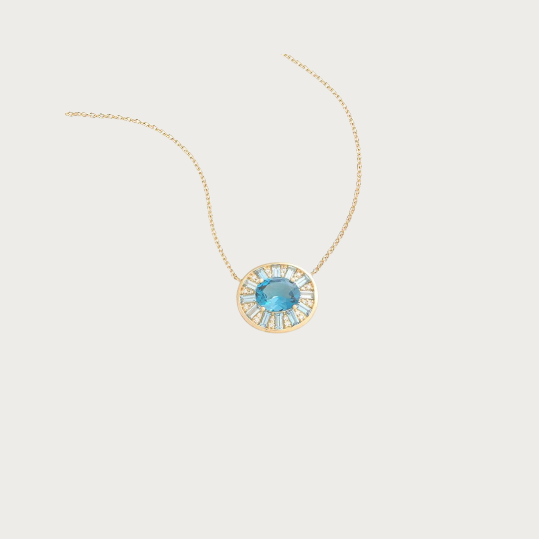 Azure Halo Necklace