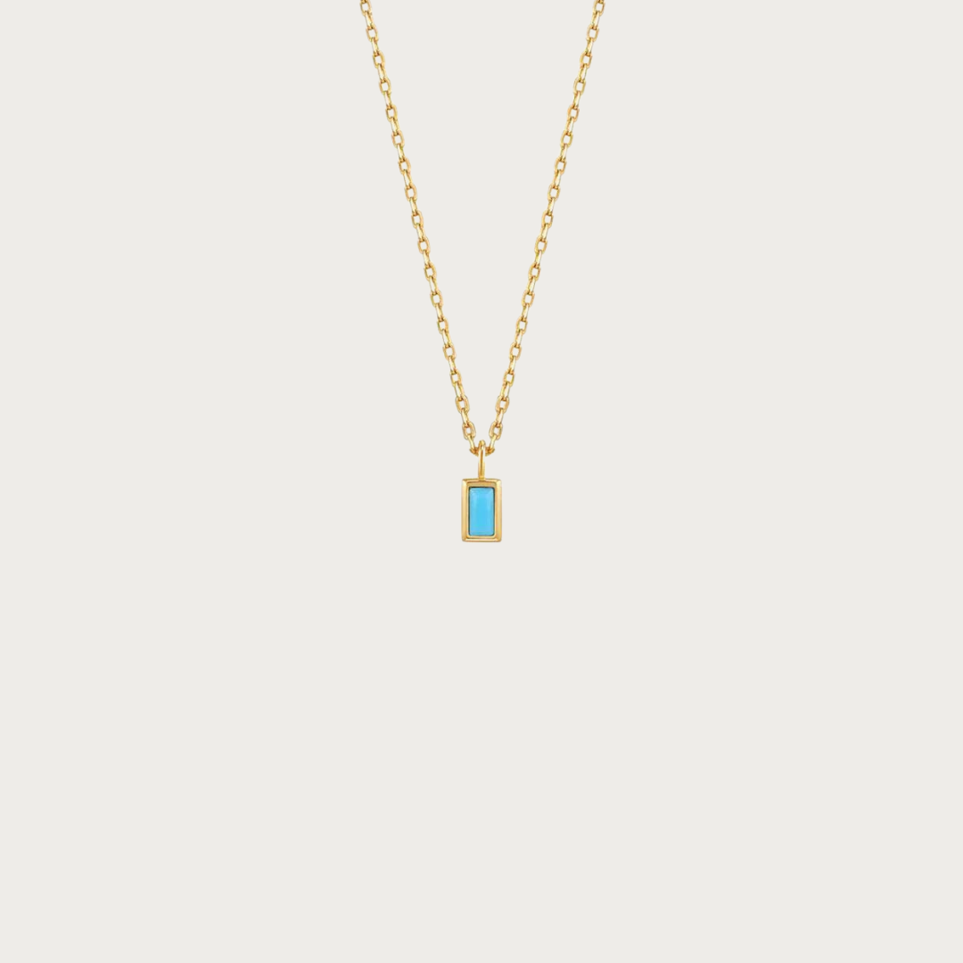 Azure Card Necklace