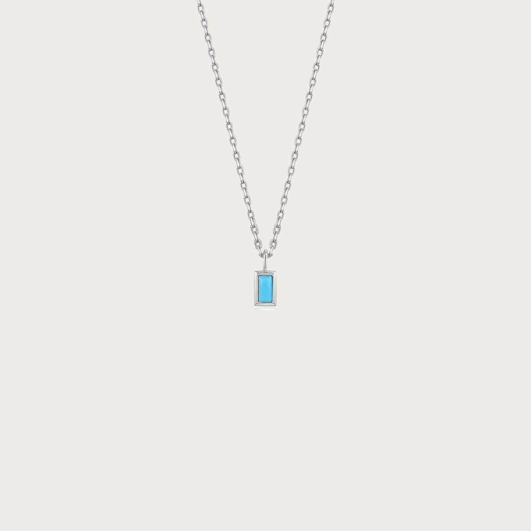 Azure Card Necklace