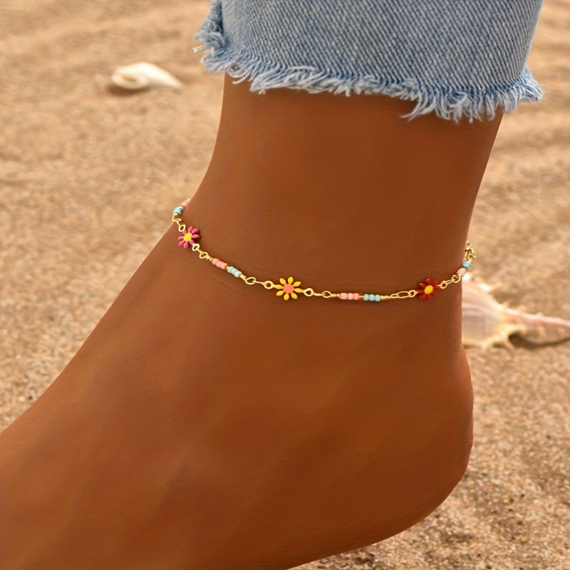 Petal Party Anklet