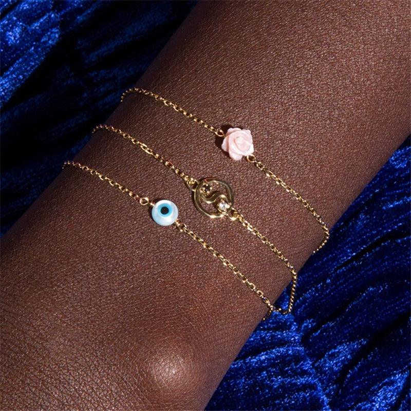 Aqua Eyeball Bracelet