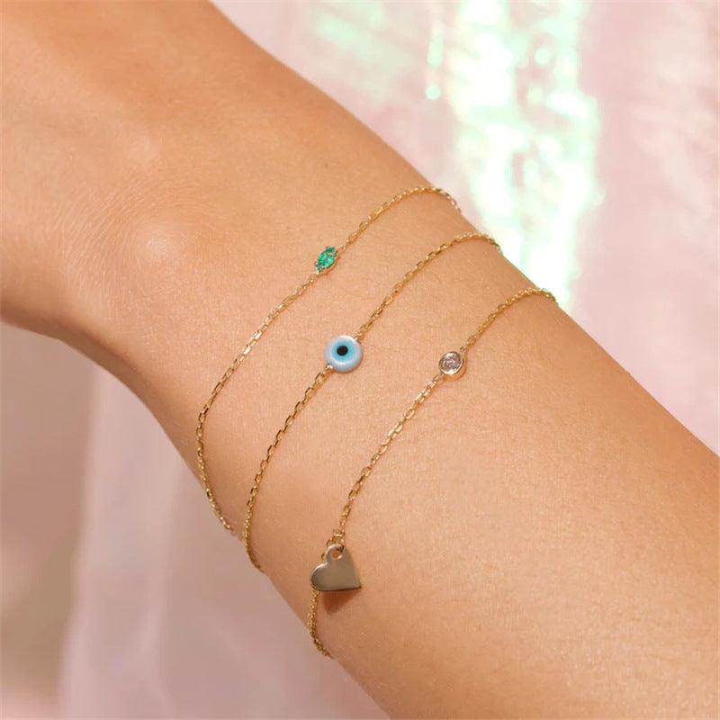 Aqua Eyeball Bracelet