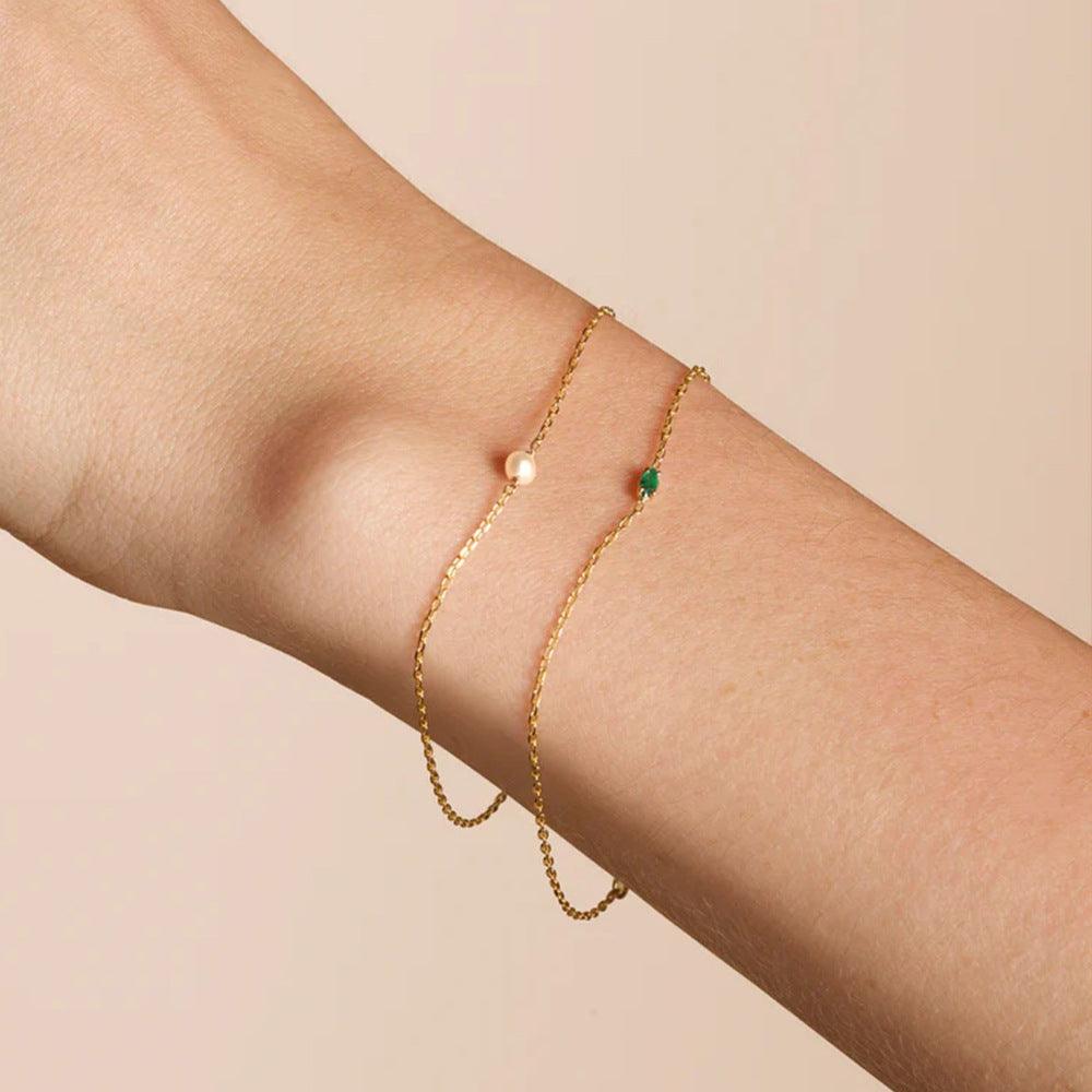 Green Cubic Bracelet