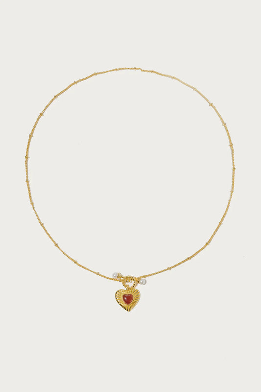 Carnelian Sweetheart Necklace