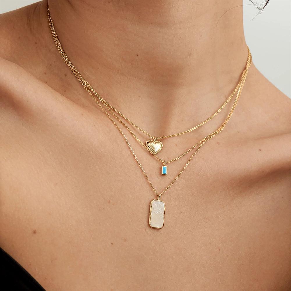 Rectangle Turquoise Necklace
