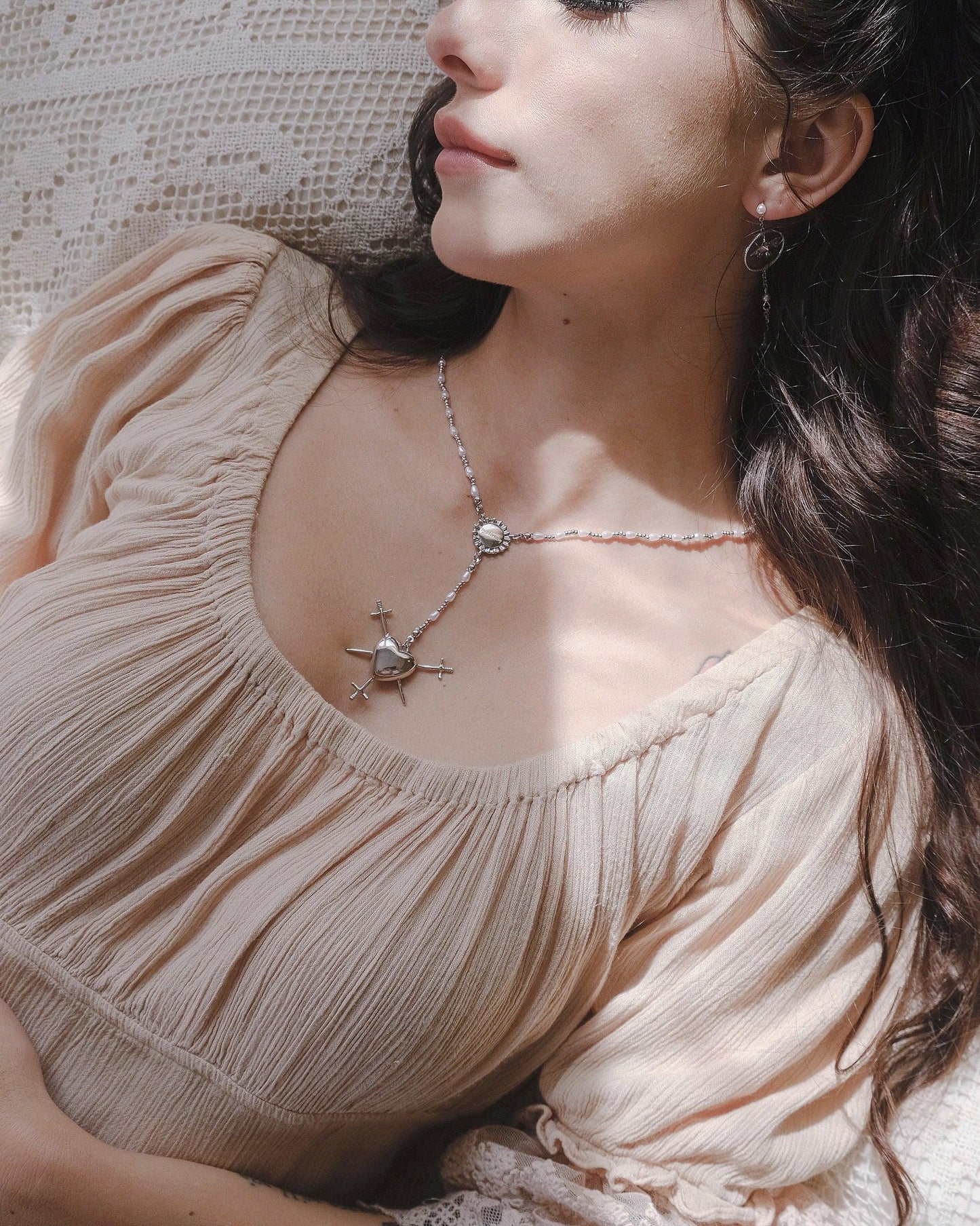 Sacred Love Necklace in Silver