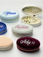 Personalized Velvet Jewelry Box