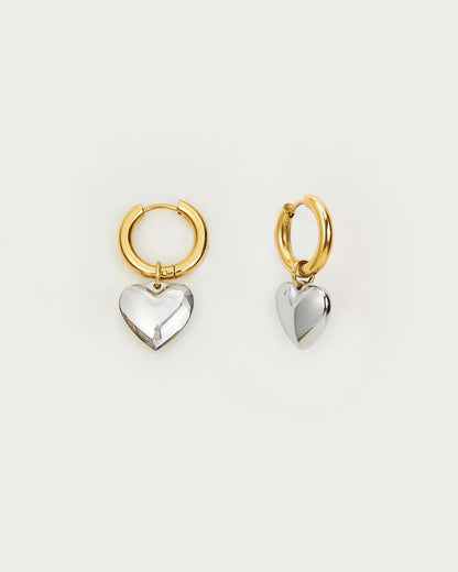 Mixed Heart Earrings