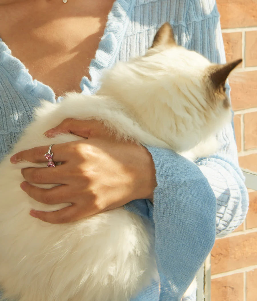 Blush Bowtie Ring