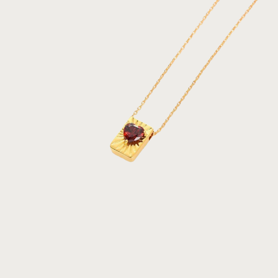 Sunset Ruby Necklace