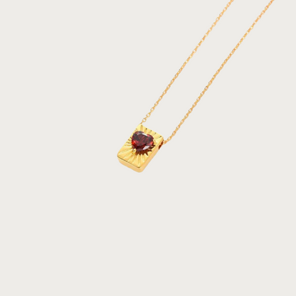 Sunset Ruby Necklace