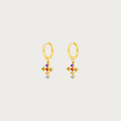 Vivid Cross Earrings