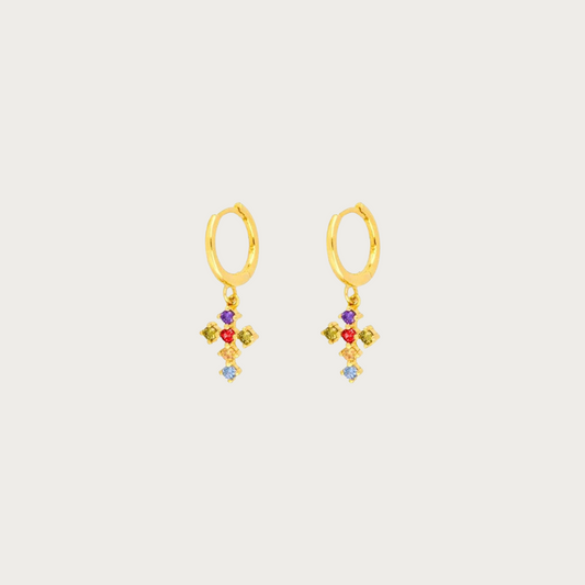 Vivid Cross Earrings