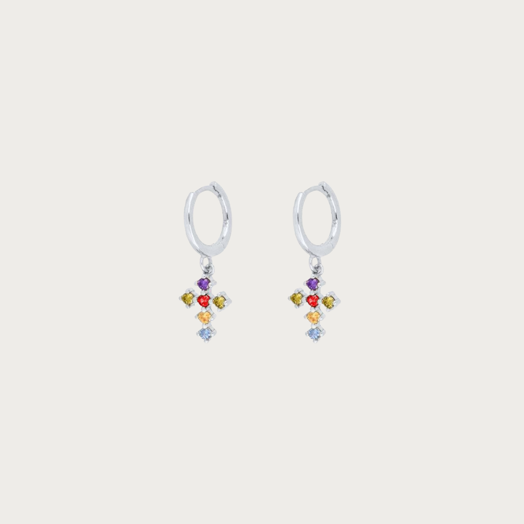 Vivid Cross Earrings