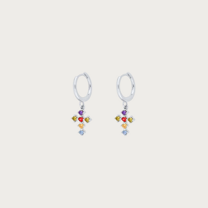 Vivid Cross Earrings