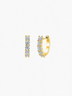 Dehors Mini Moissanite Hoops