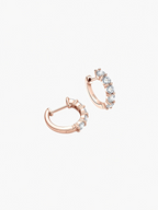 Dehors Mini Moissanite Hoops