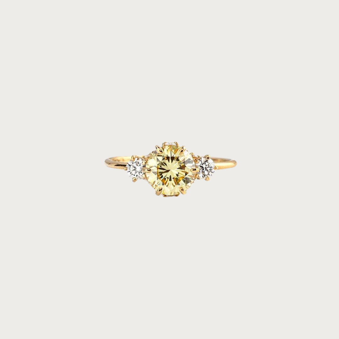 Golden Sunburst Ring