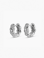 Intertwined Moissanite Hoops