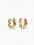 Intertwined Moissanite Hoops