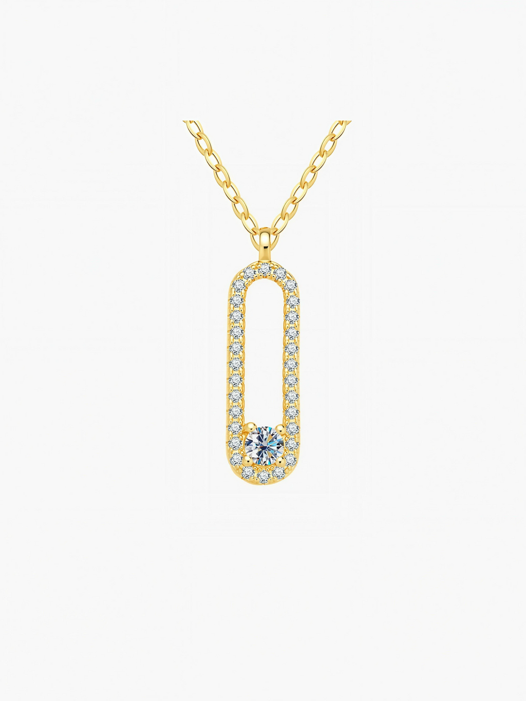 Luna Moissanite Necklacce
