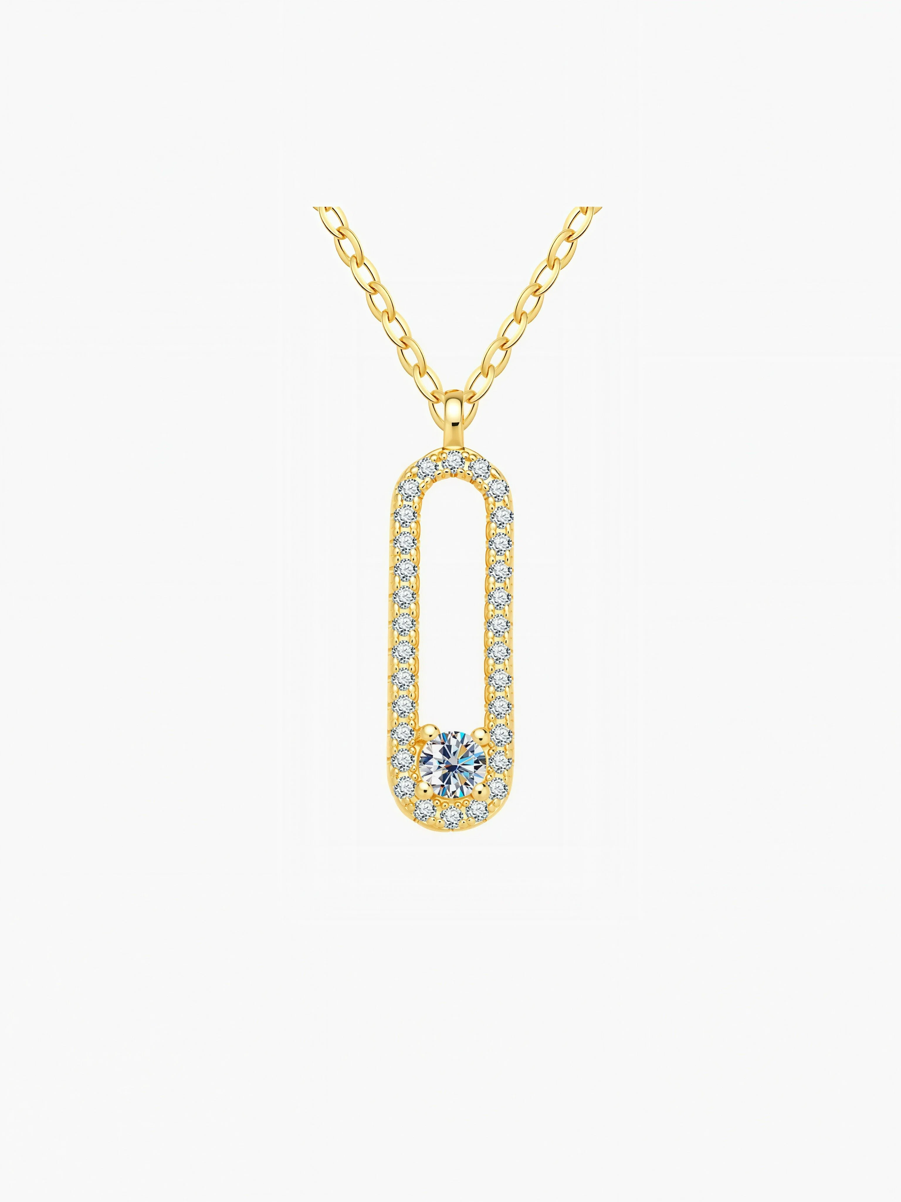 Luna Moissanite Necklacce