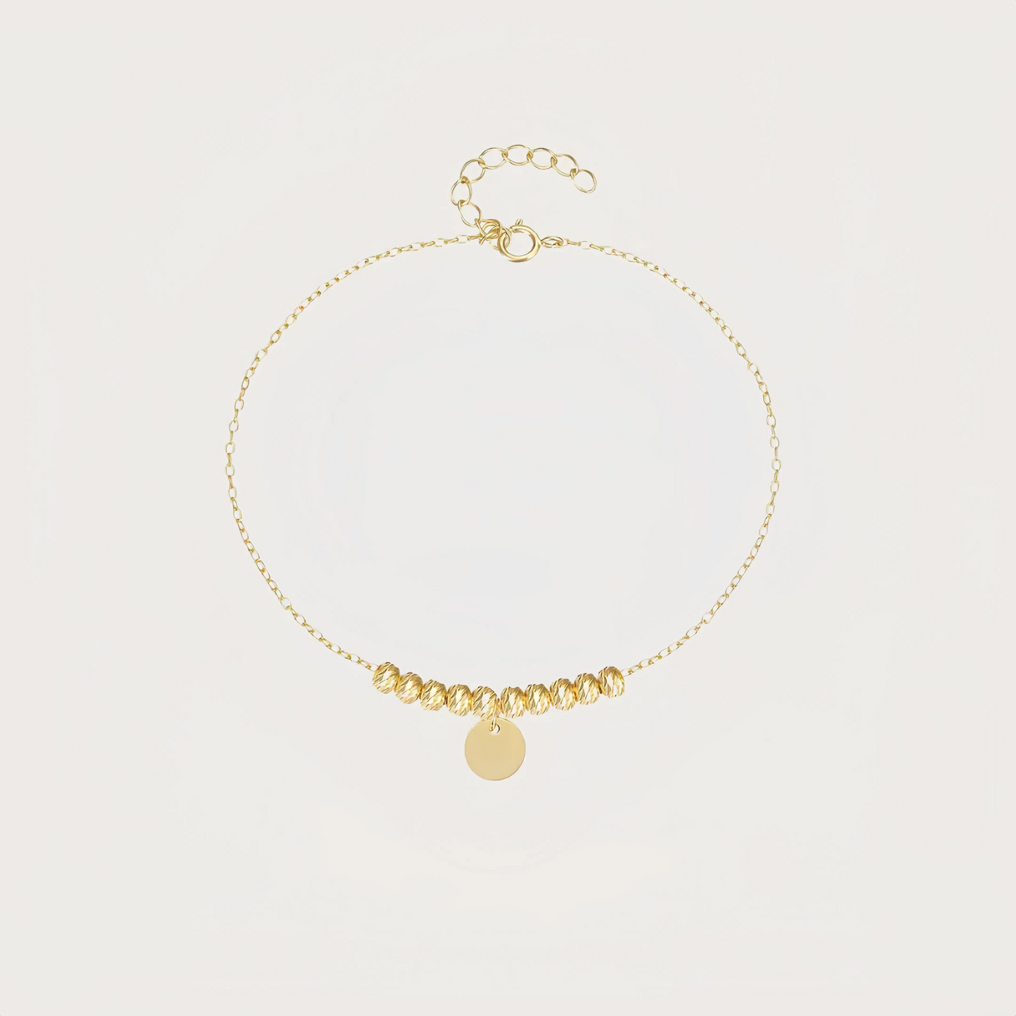 Golden Disc Bracelet