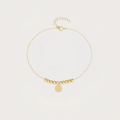 Golden Disc Bracelet