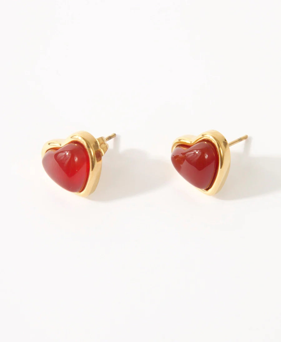 Crimson Sweetie Studs