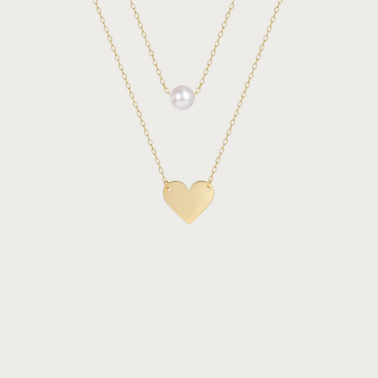 Pearl of Love Layered Necklace