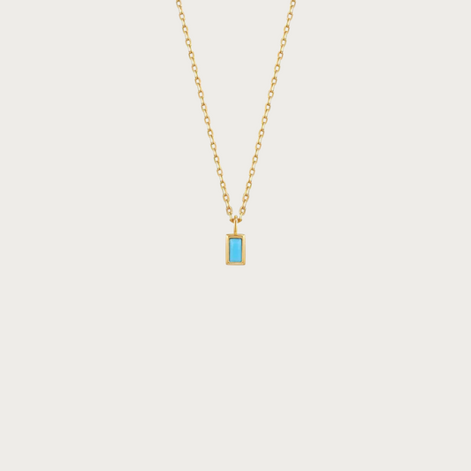 Azure Card Necklace