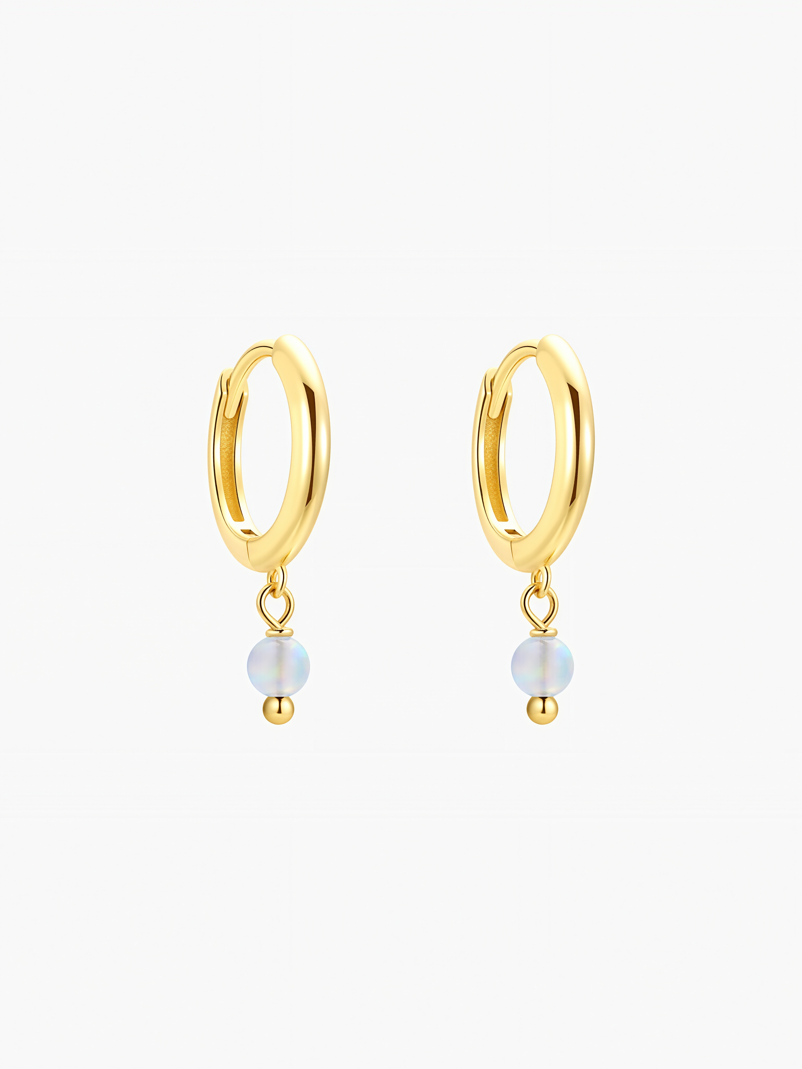 Cloud Opal Hoops