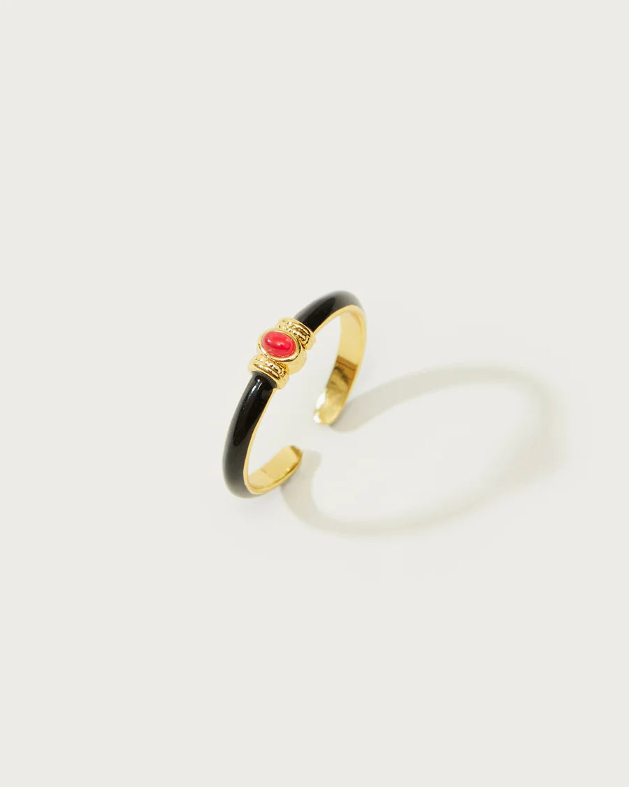 Crimson Accent Ring