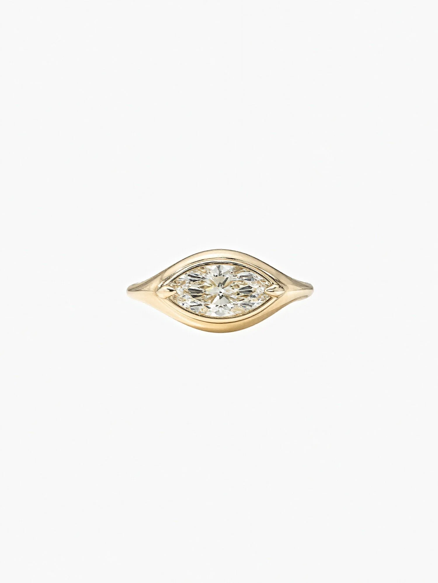 Nelle Moissanite Signet Ring