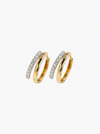 Double Up Moissanite Hoops