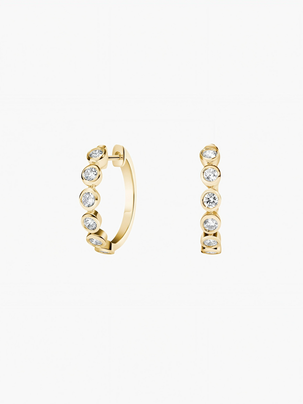Moonlight Moissanite Hoops
