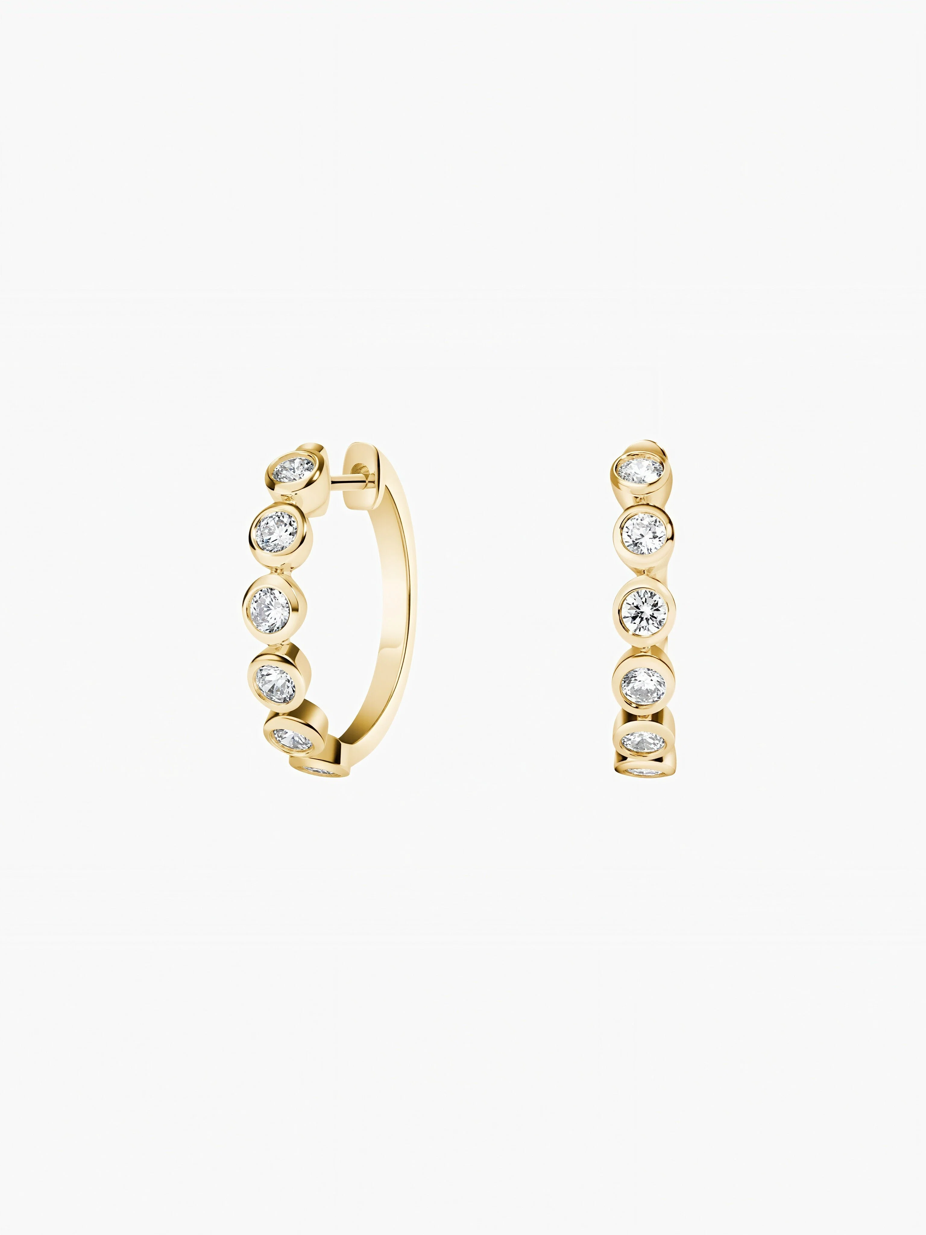 Moonlight Moissanite Hoops