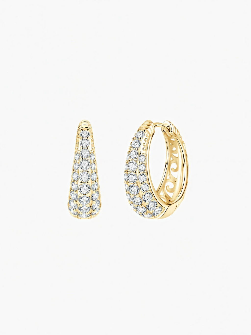 Noa Moissanite Hoops