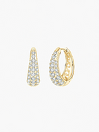Noa Moissanite Hoops
