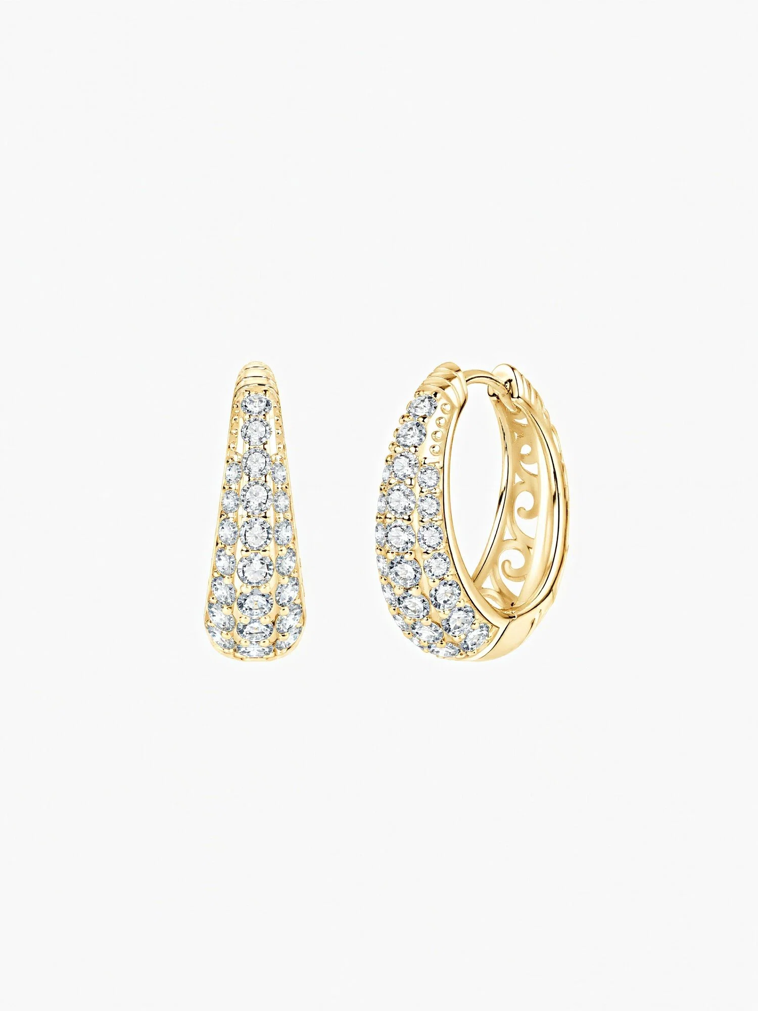 Noa Moissanite Hoops