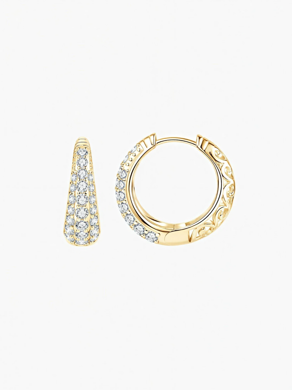 Noa Moissanite Hoops