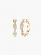 Inez Moissanite Hoops