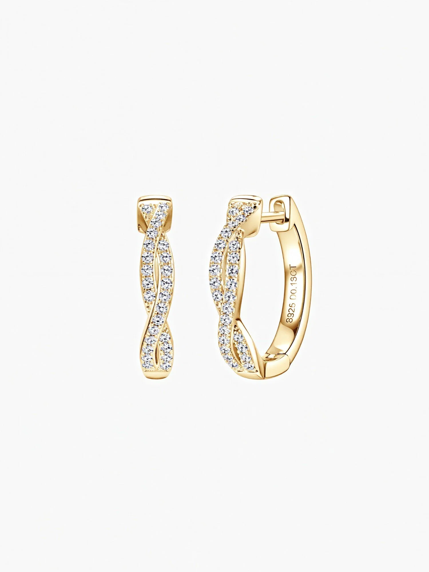 Inez Moissanite Hoops