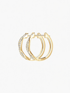Inez Moissanite Hoops