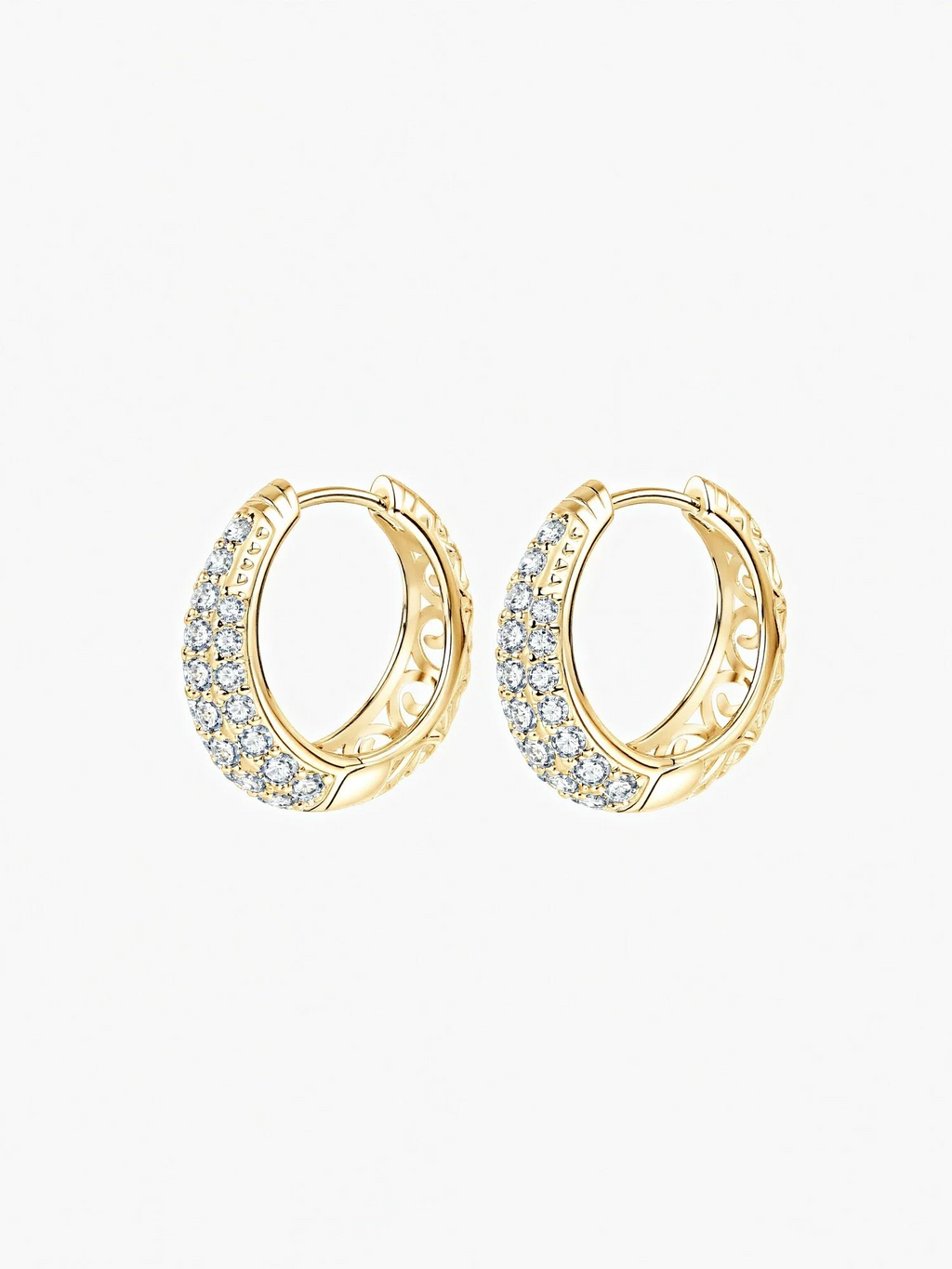 Noa Moissanite Hoops