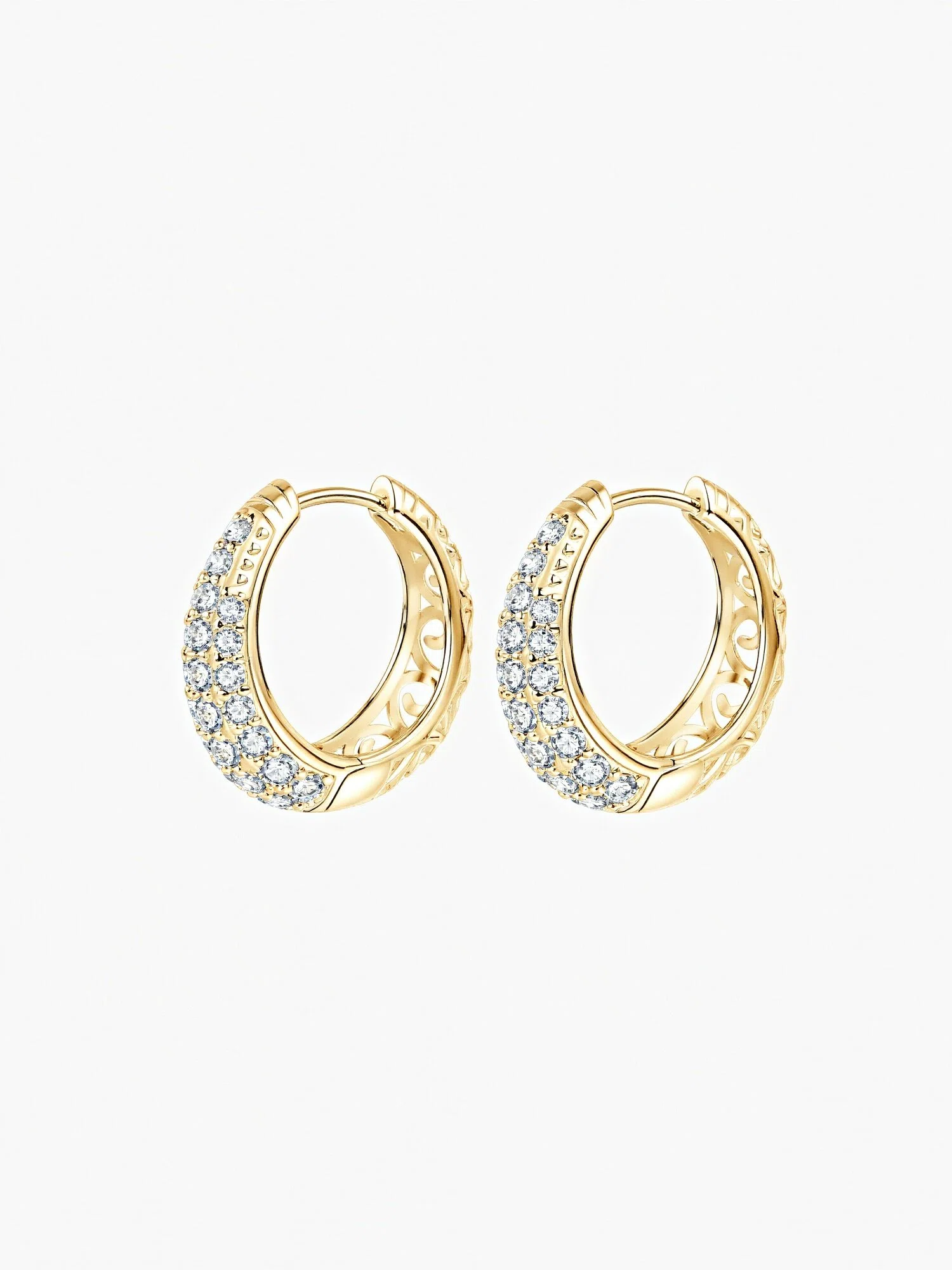 Noa Moissanite Hoops