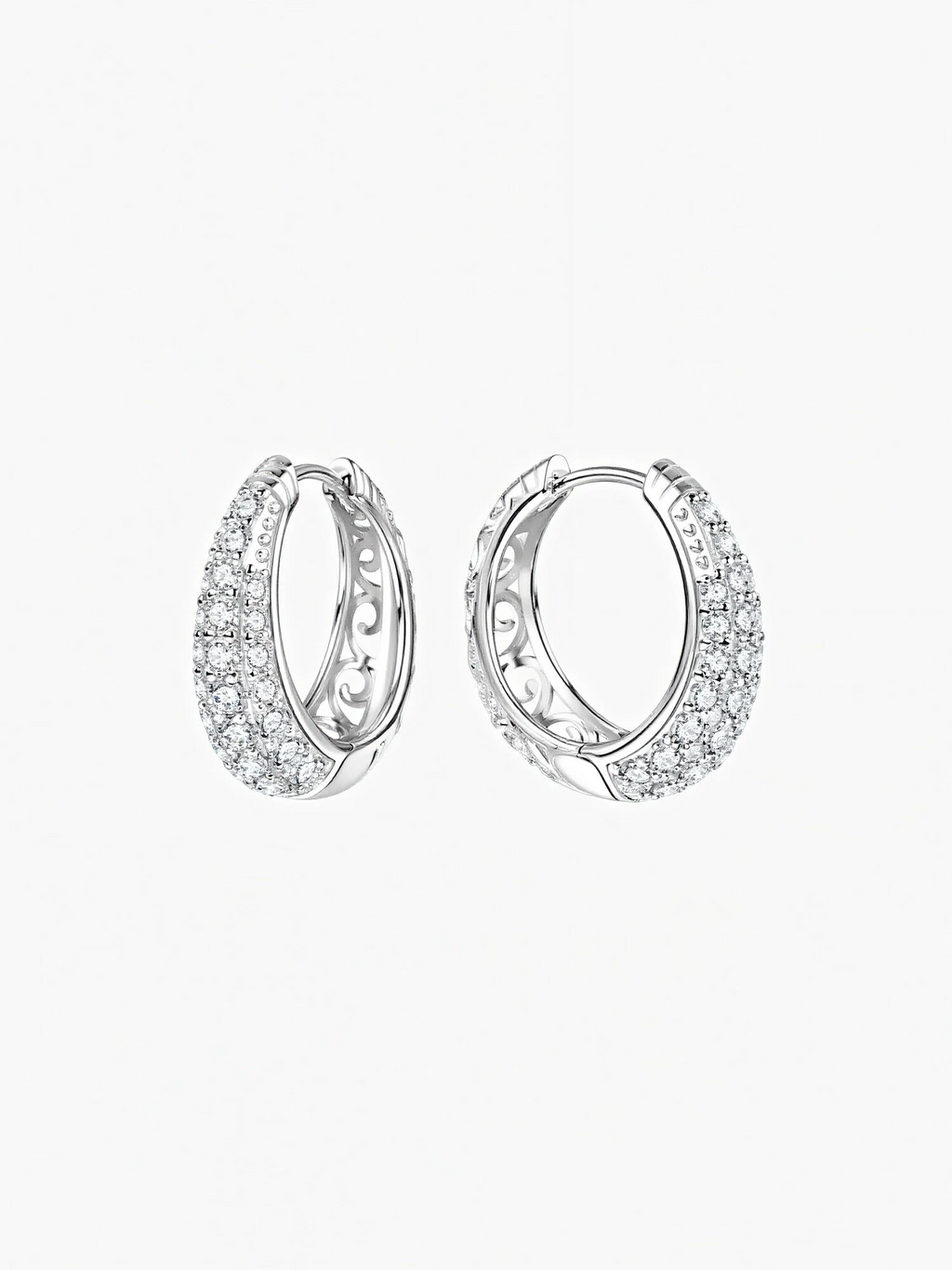 Noa Moissanite Hoops