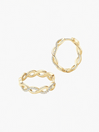 Savigne Moissanite Hoops