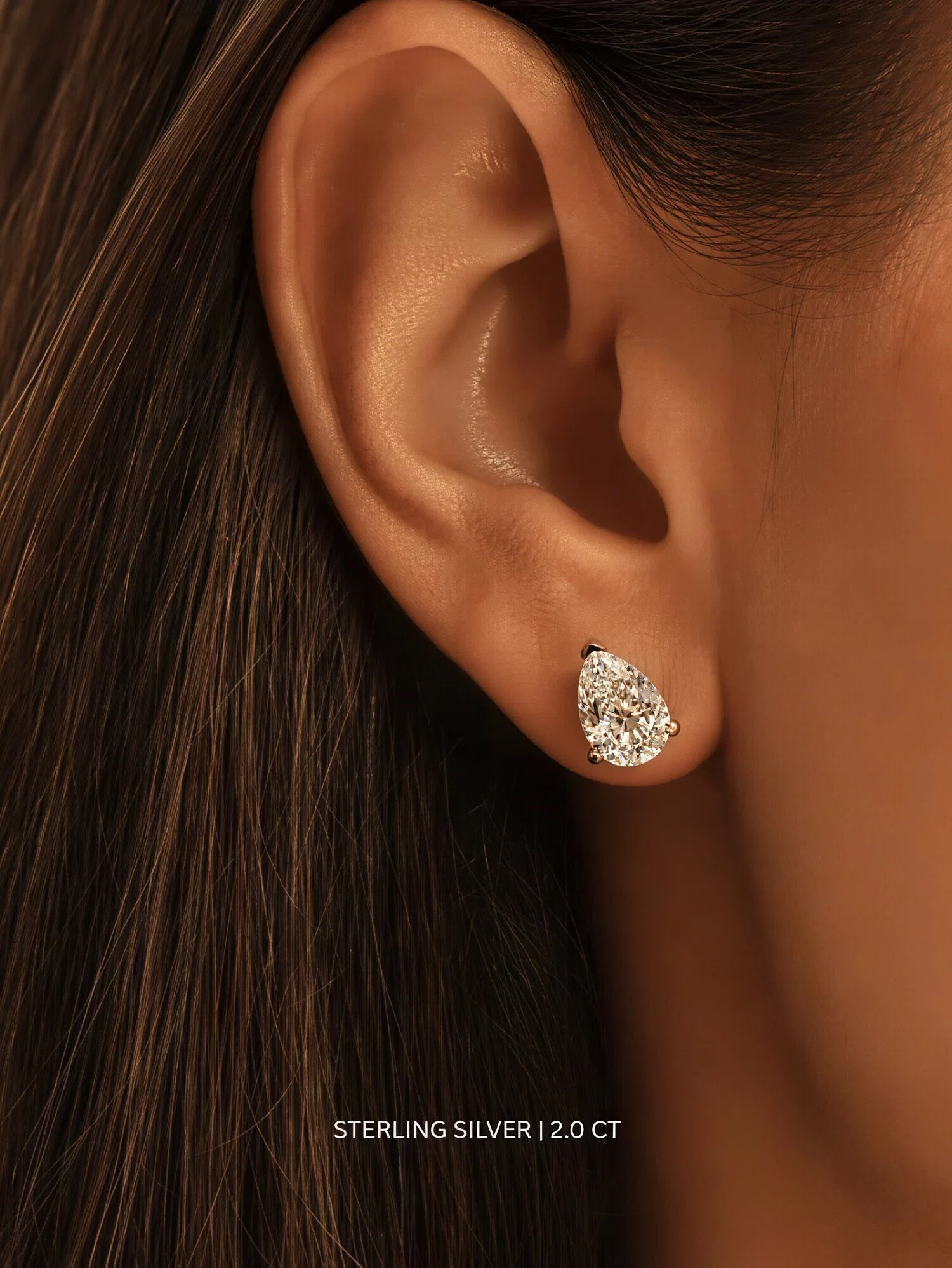 Elys Moissanite Studs