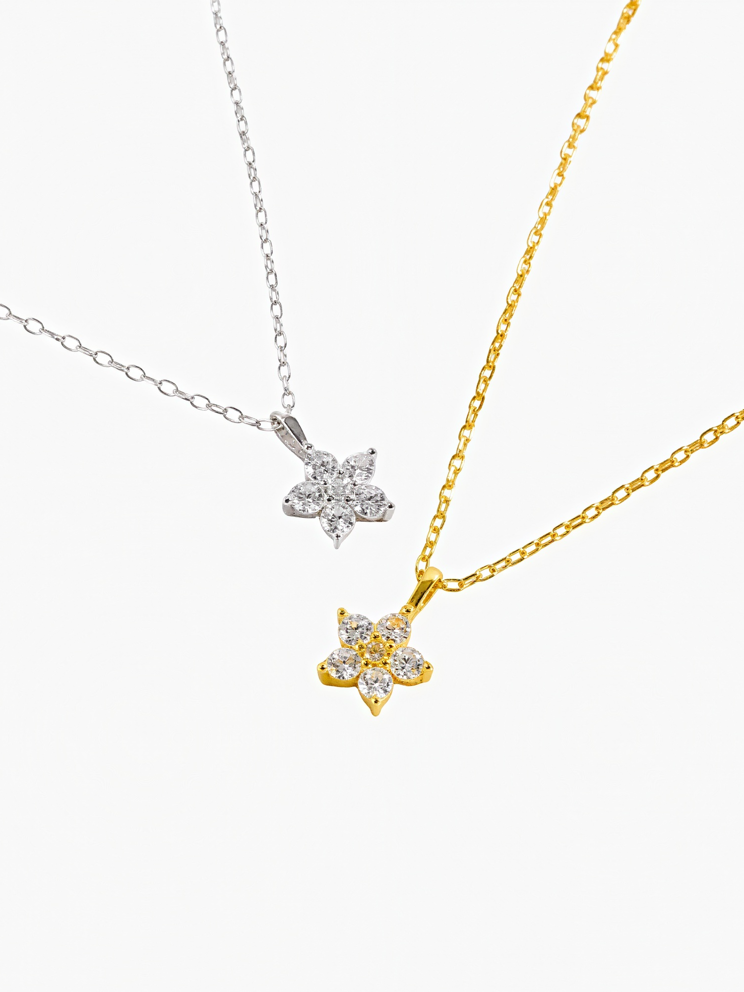 Snow Petal Necklace